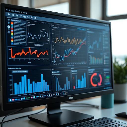 Course thumbnail: A complex data visualization displayed on a computer screen.